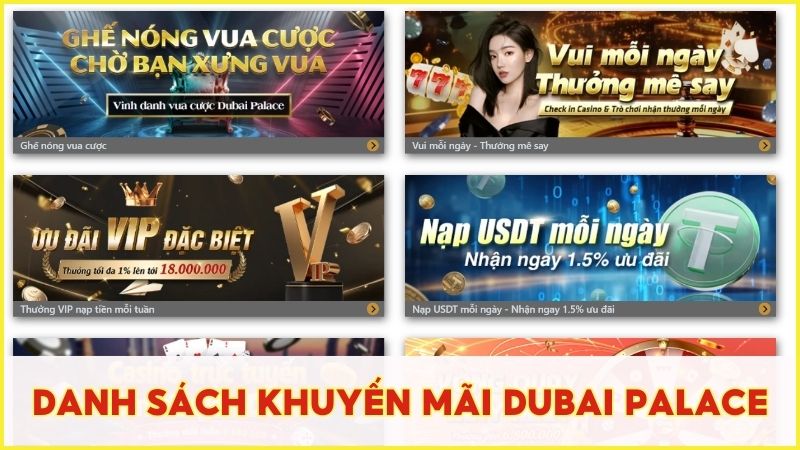 Danh sách chương trình ưu đãi tại Dubai Palace cực hấp dẫn và giá trị